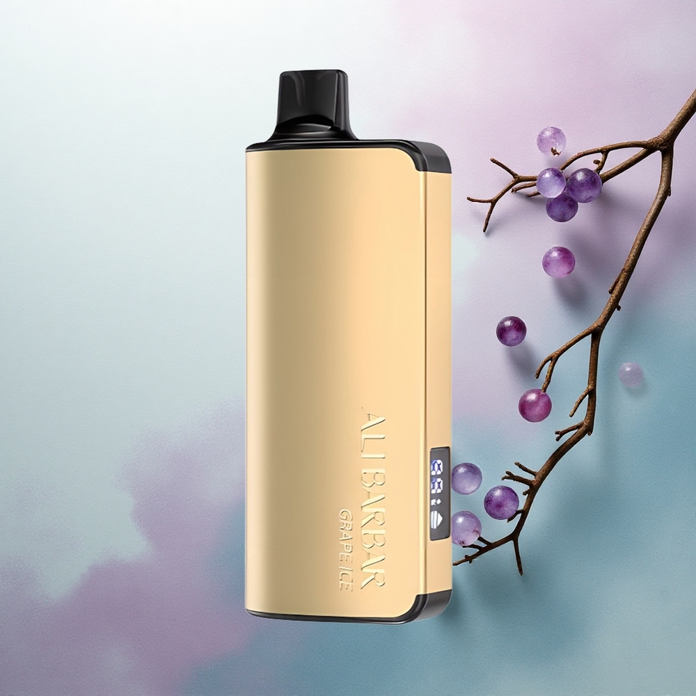 Alibarbar Ingot 9000 Puffs Grape Ice 2350mAh Non-Rechargeable