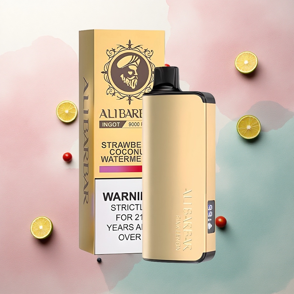 Alibarbar Ingot 9000 Puffs Pink Lemon 2350mAh 22ml Disposable