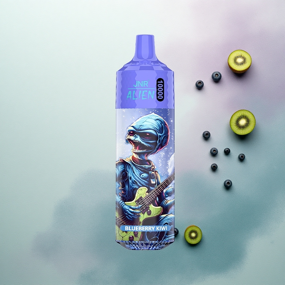 JNR Alien 10000 Blueberry Kiwi 850mAh LED Mesh