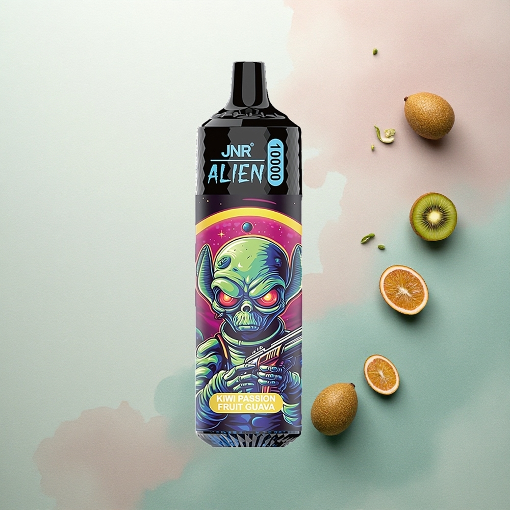 JNR Alien 10000 Kiwi Passion Fruit Guava RGB LED Sporty Design