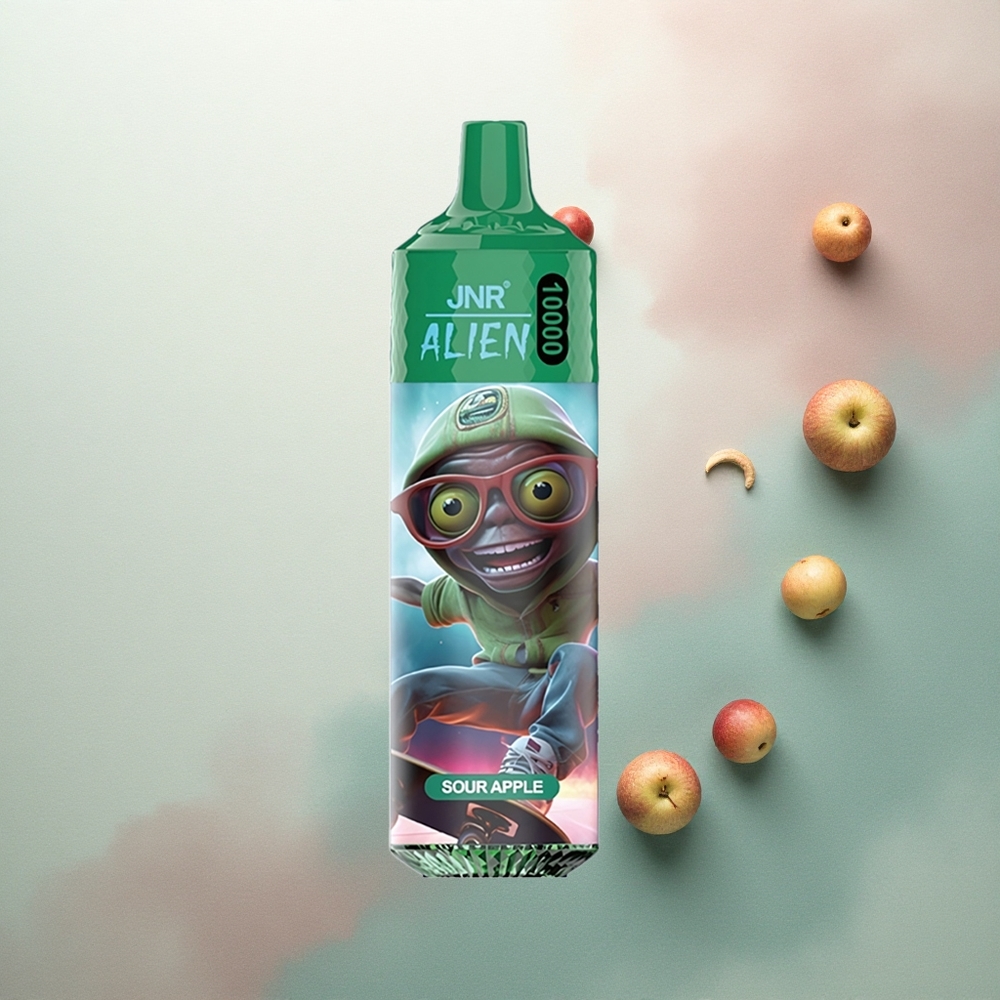 JNR Alien 10000 Sour Apple 850mAh 20ml RGB