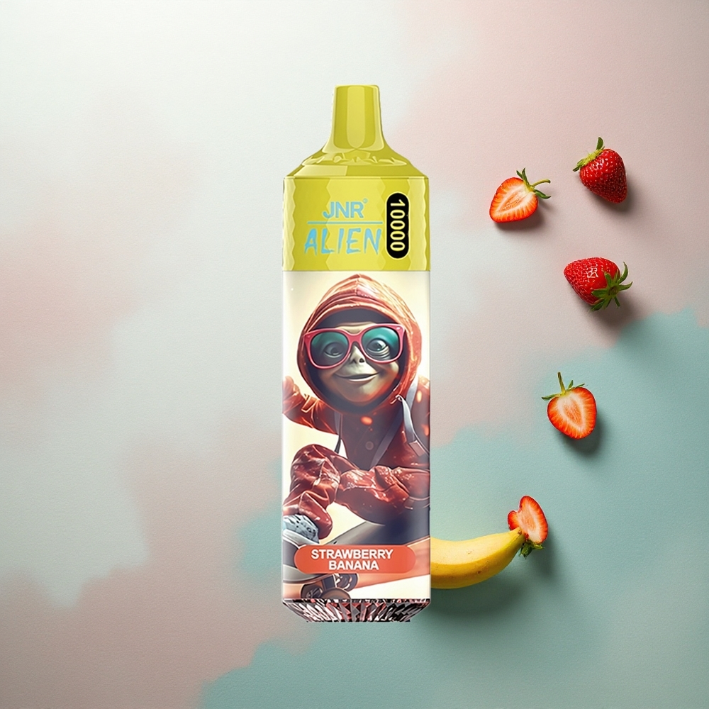 JNR Alien 10000 Strawberry Banana RGB LED Mesh Coil 850mAh