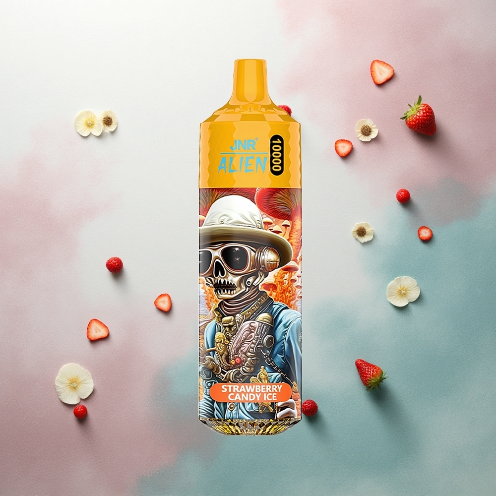 JNR Alien 10000 Strawberry Candy Ice with 850mAh and 20ml E-liquid