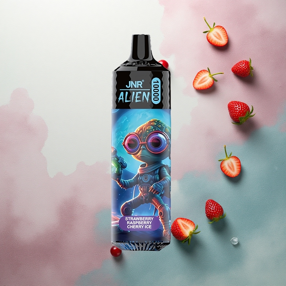 JNR Alien 10000 Strawberry Raspberry Cherry Ice LED RGB 850mAh
