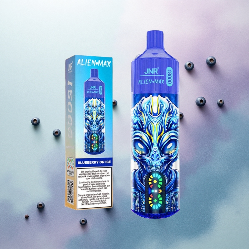 JNR Alien Max 18000 Blueberry On Ice with Dual Mesh Coil & 850mAh Battery