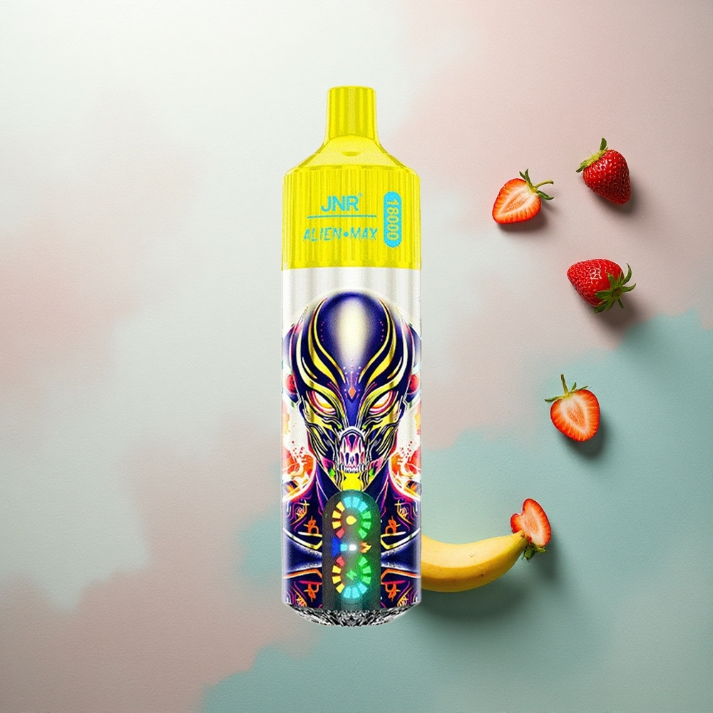 JNR Alien Max 18000 Strawberry Banana Dual Mesh 850mAh