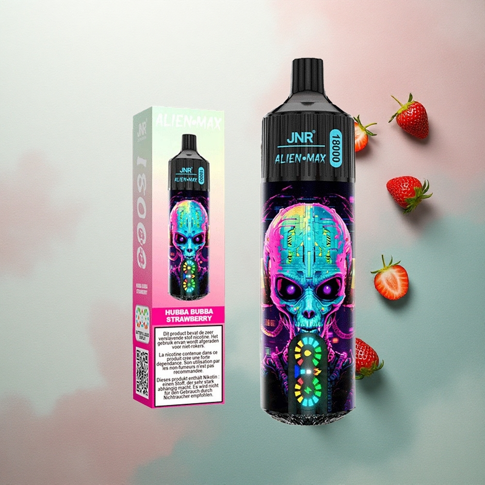 JNR Alien Max 18000 Strawberry Bubble with Dual Mesh Coil & 850mAh