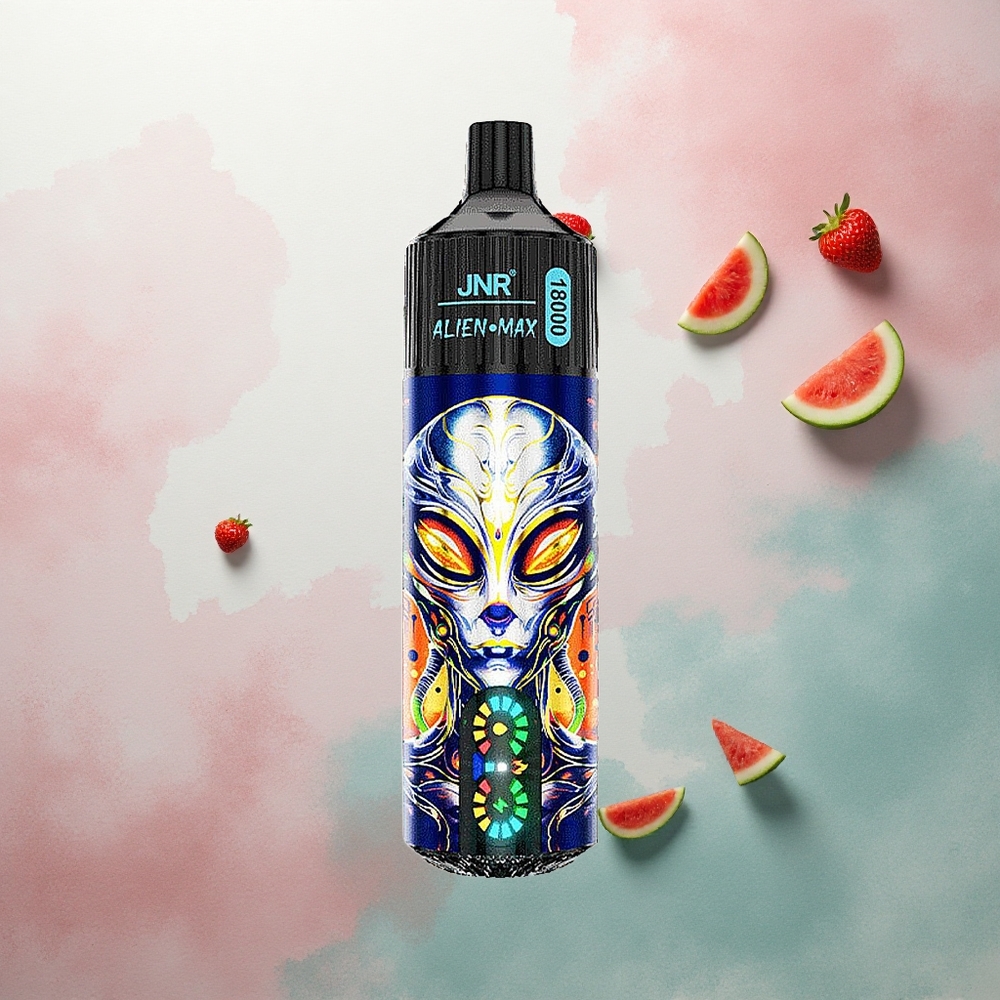 JNR Alien Max 18000 Strawberry Watermelon Bubblegum Dual Mesh LED 850mAh