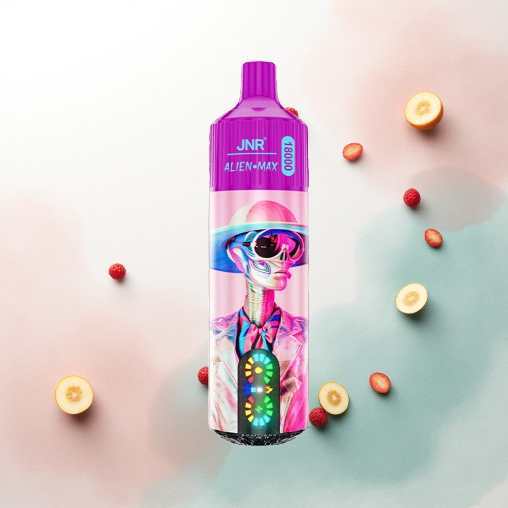 JNR Alien Max 18000 White Peach Razz Dual Mesh 850mAh