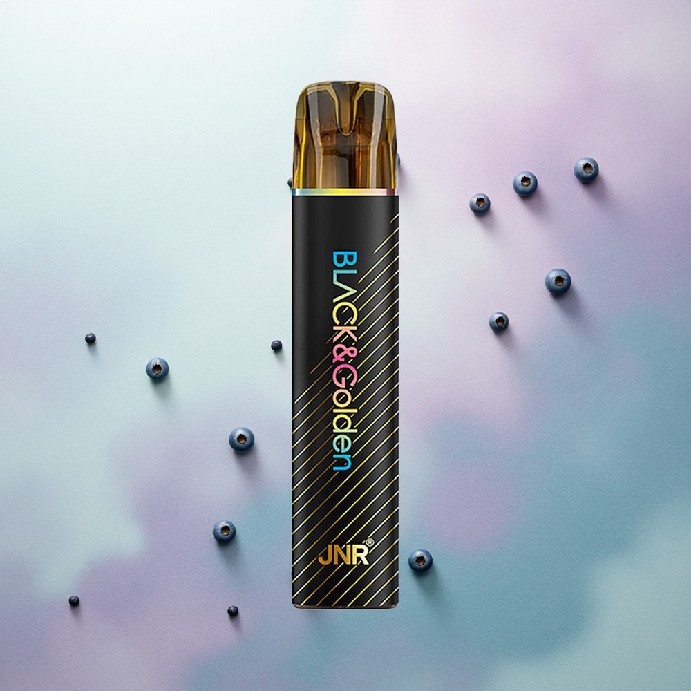 JNR Black&Golden 600+200 Blueberry Bubble Gum 550mAh 2ml Nicotine 2%