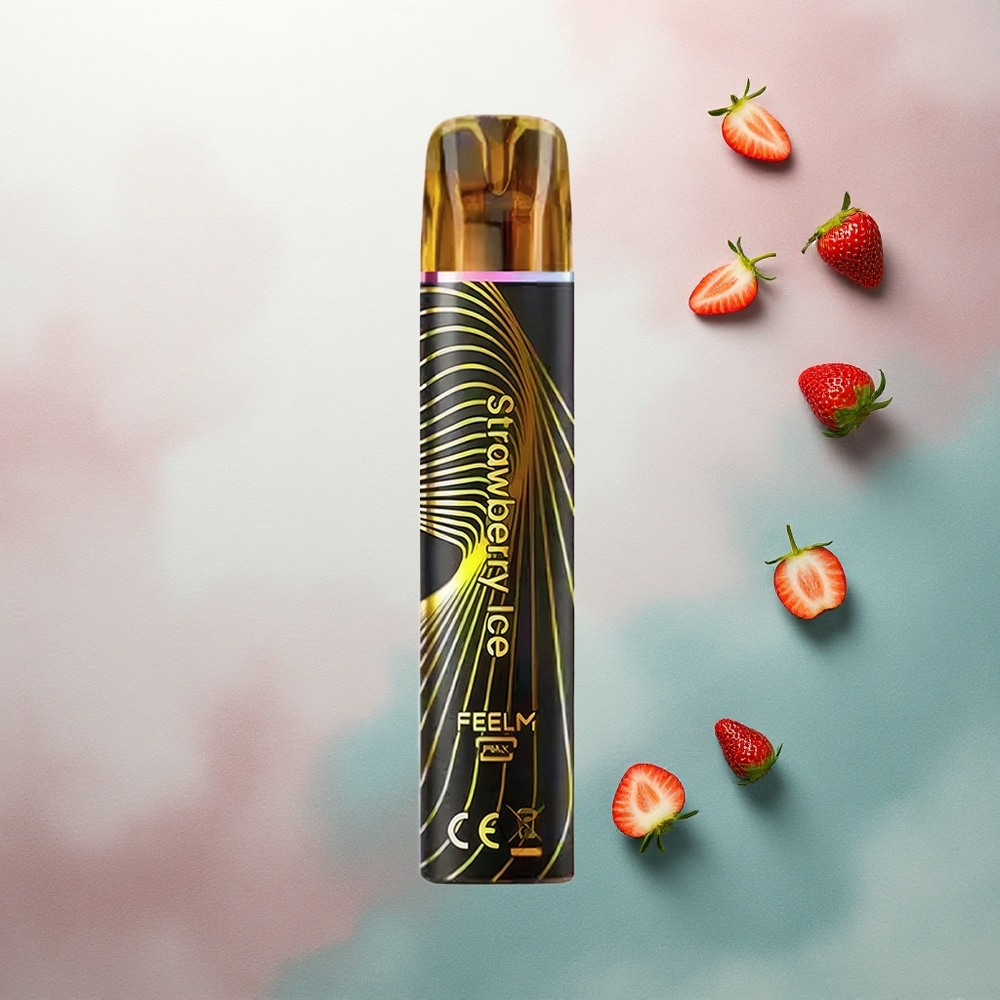 JNR Black&Golden 600+200 Strawberry Ice 550mAh 2ml Nicotine 2%
