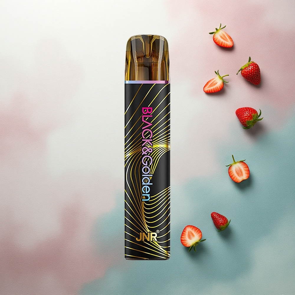 JNR Black&Golden 600+200 Strawberry Ice 550mAh 2ml Nicotine 2%