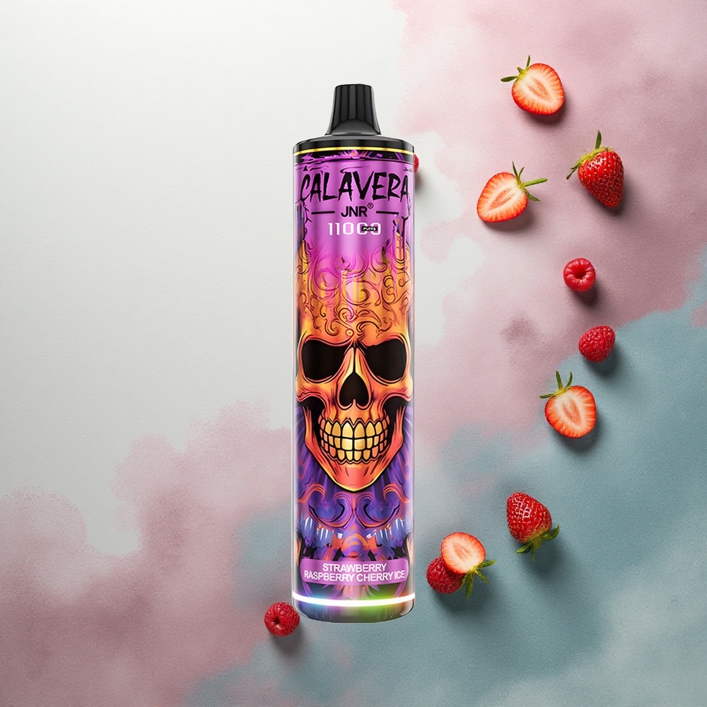 JNR Calavera 11000 Strawberry Raspberry Cherry Ice 850mAh 21ml 5% Nicotine