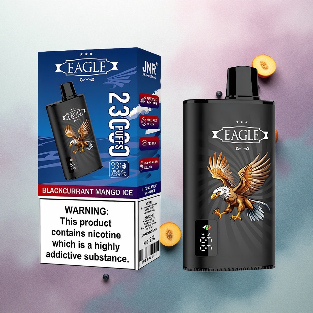 JNR EAGLE Smart 23000 Blackcurrant Mango Ice with Digital Screen and 750mAh Battery