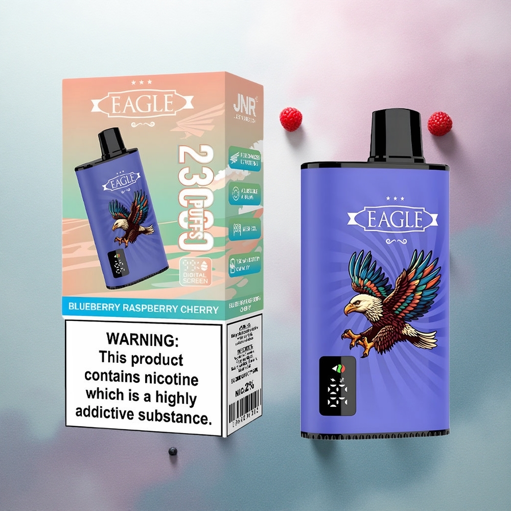 JNR EAGLE Smart 23000 Blueberry Raspberry Cherry Digital Screen Adjustable Airflow 750mAh