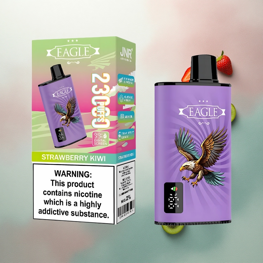 JNR EAGLE Smart 23000 Strawberry Kiwi Digital Screen Adjustable Airflow 750mAh