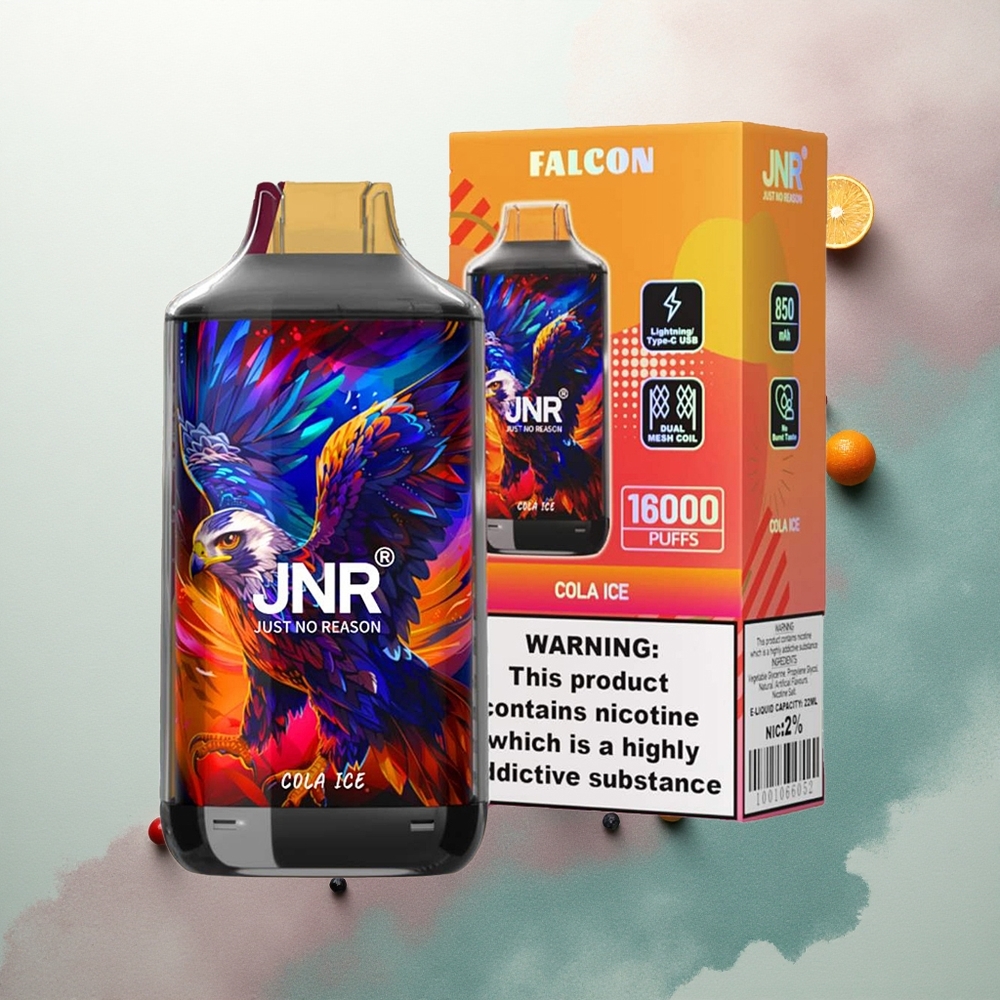 JNR Falcon 16000 Cola Ice 850mAh 22ml Dual Mesh Coil
