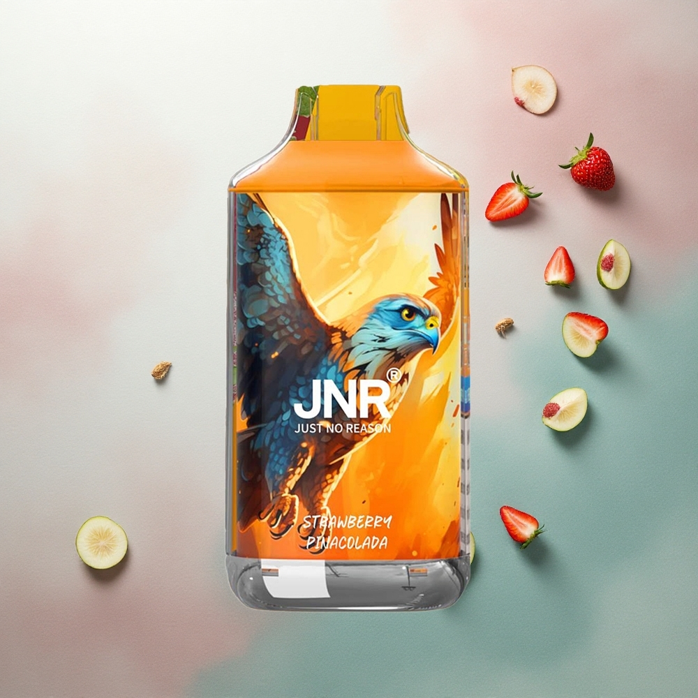 JNR Falcon 16000 Strawberry Pina Colada 850mAh Dual Mesh 22ml Nicotine 0% 2%