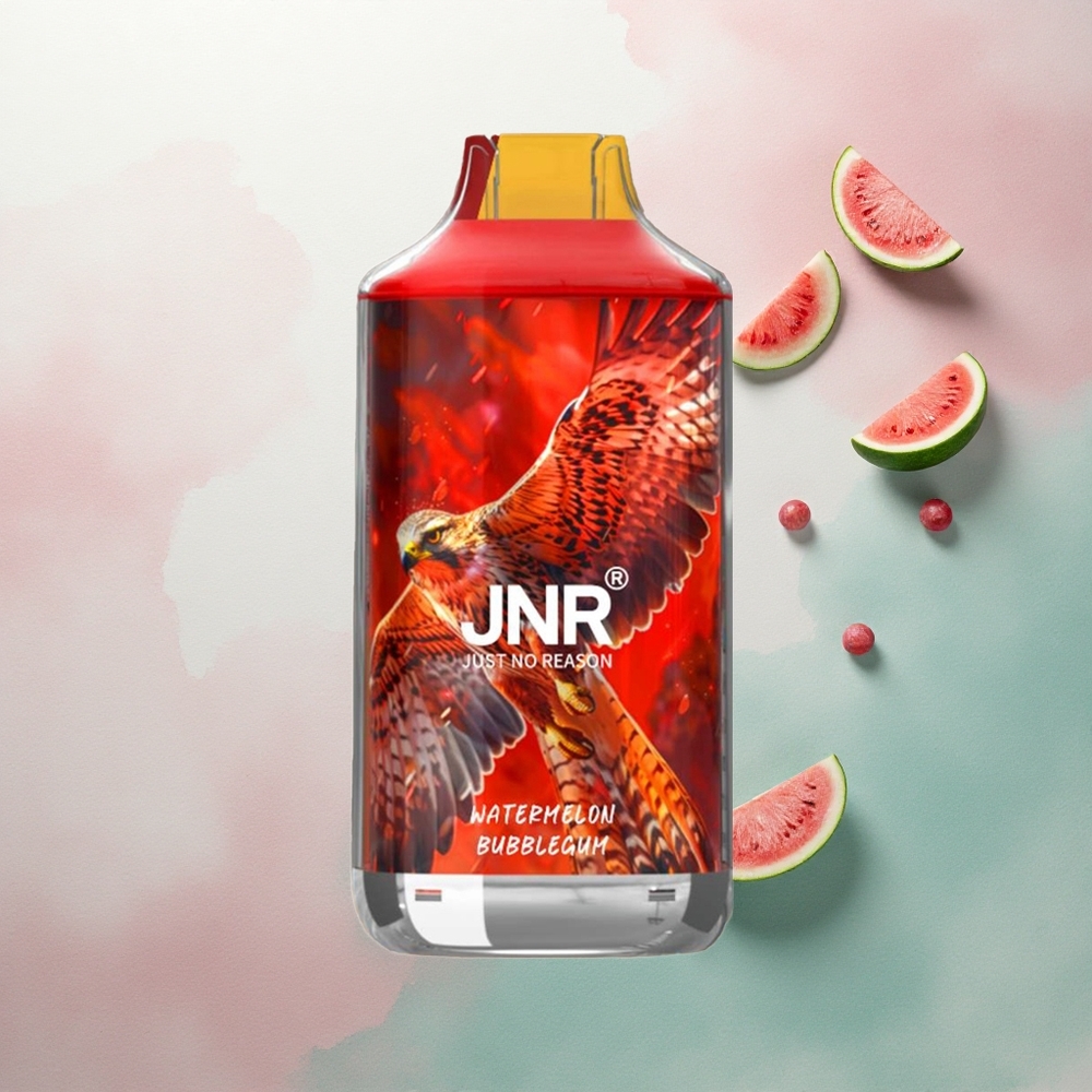 JNR Falcon 16000 Watermelon Bubblegum 850mAh 22ml Dual Mesh Nicotine 0% 2%