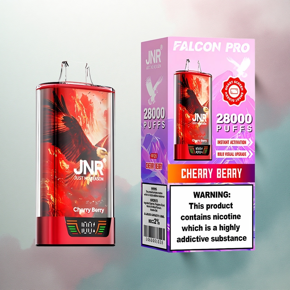 JNR Falcon Pro 28000 Cherry Berry 30ml 5% Nicotine 950mAh
