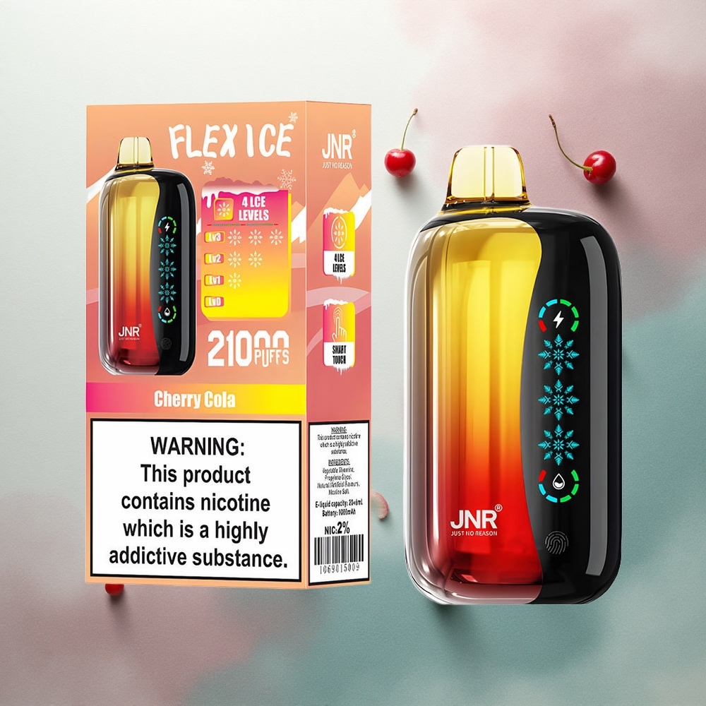 JNR Flex Ice 21000 Cherry Cola Ice Adjustable 26ml Dual Mesh