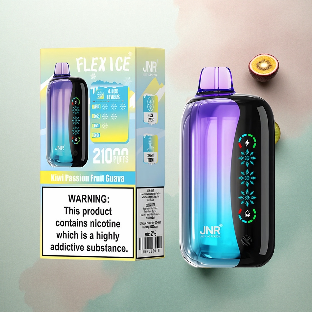 JNR Flex Ice 21000 Kiwi Passion Fruit Guava Ice Adjustable 1000mAh
