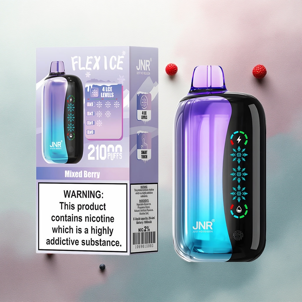 JNR Flex Ice 21000 Mixed Berry Ice Adjustable Touch Screen 1000mAh