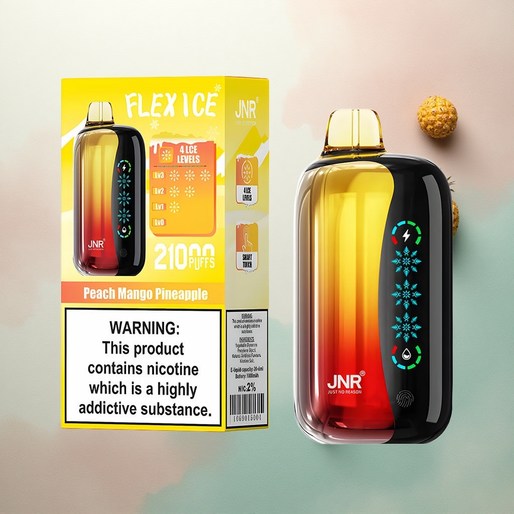 JNR Flex Ice 21000 Peach Mango Pineapple Ice Adjustable 1000mAh