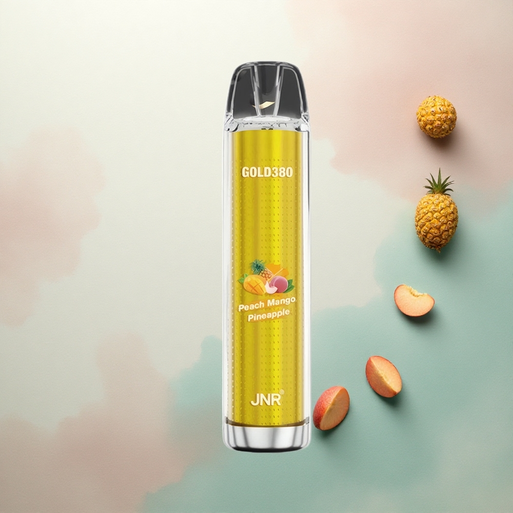 JNR Gold380 6000 Peach Mango Pineapple 1500mAh 1.0ohm Mesh 5% Nicotine
