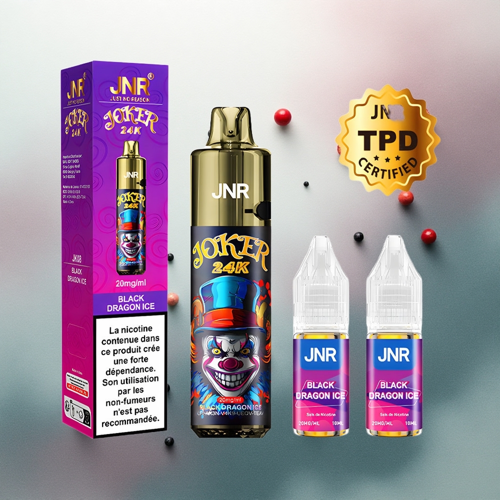 JNR Joker 24K Black Dragon Ice 800mAh 2% Nicotine