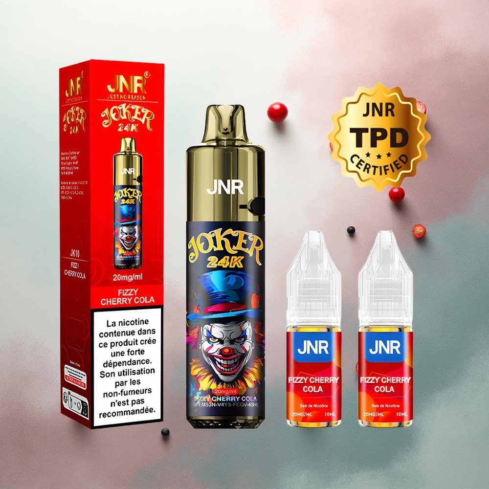 JNR Joker 24K Fizzy Cherry Cola Refillable Pod 800mAh 2% Nicotine