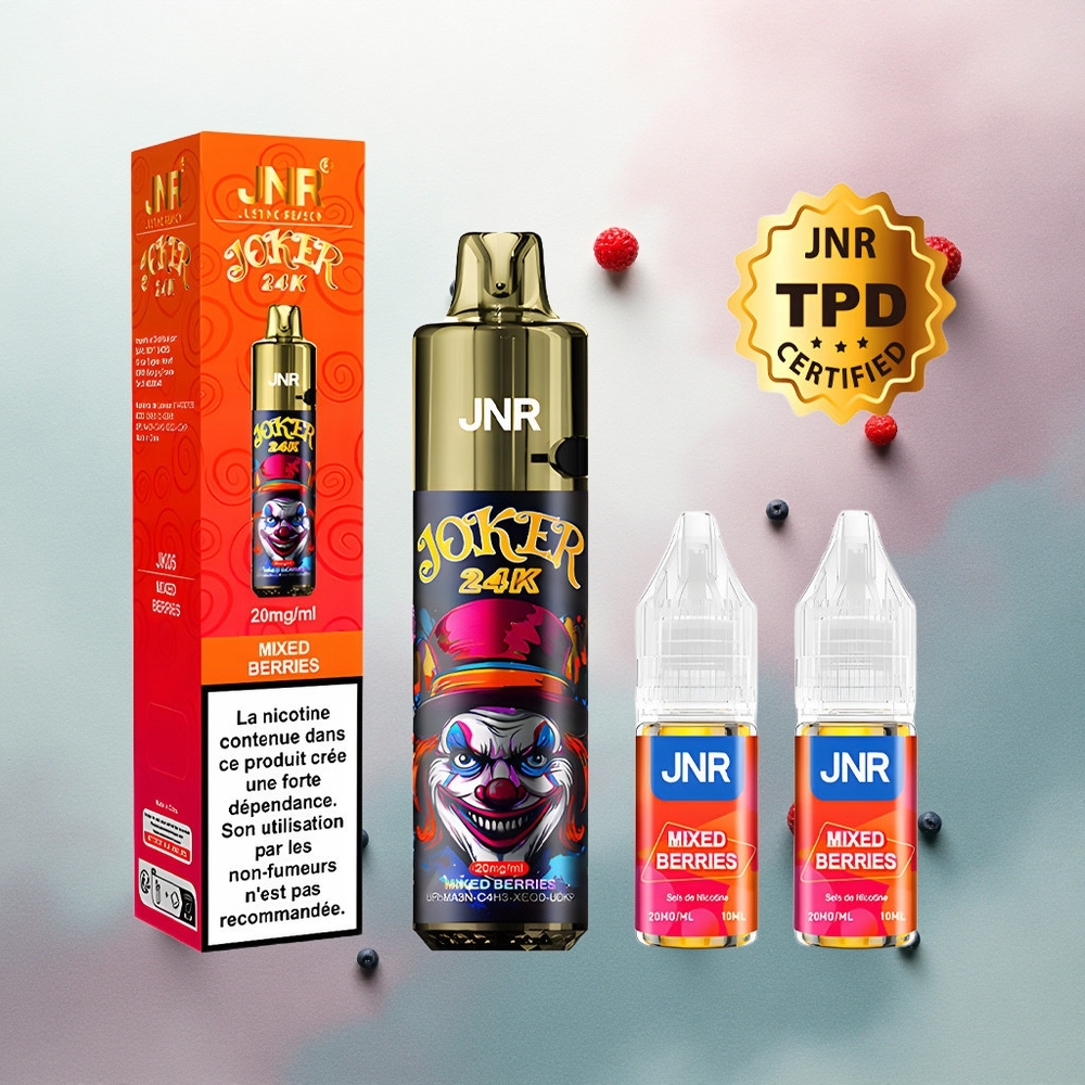 JNR Joker 24K Mixed Berries Refillable 800mAh 2% Nicotine