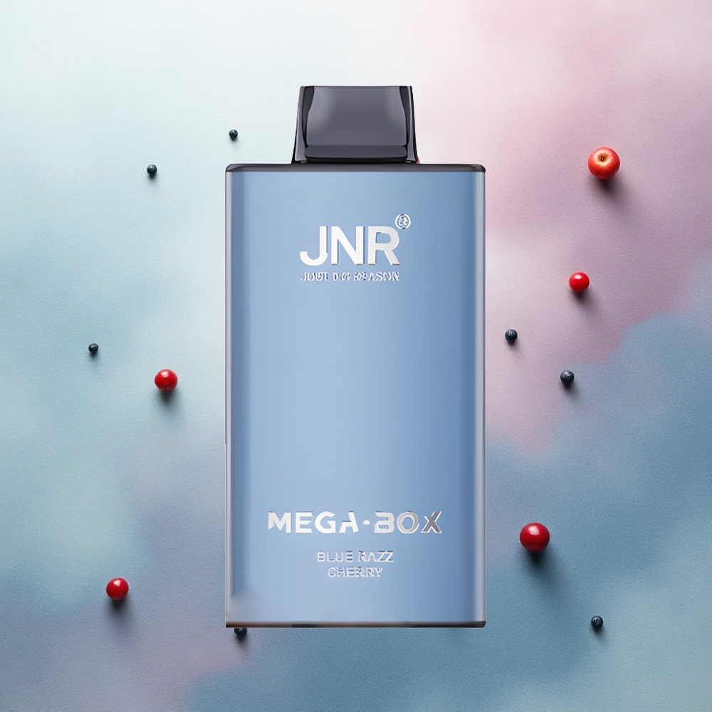 JNR Mega Box 25000 Blue Razz Cherry Dual Mesh 2% Nicotine 850mAh