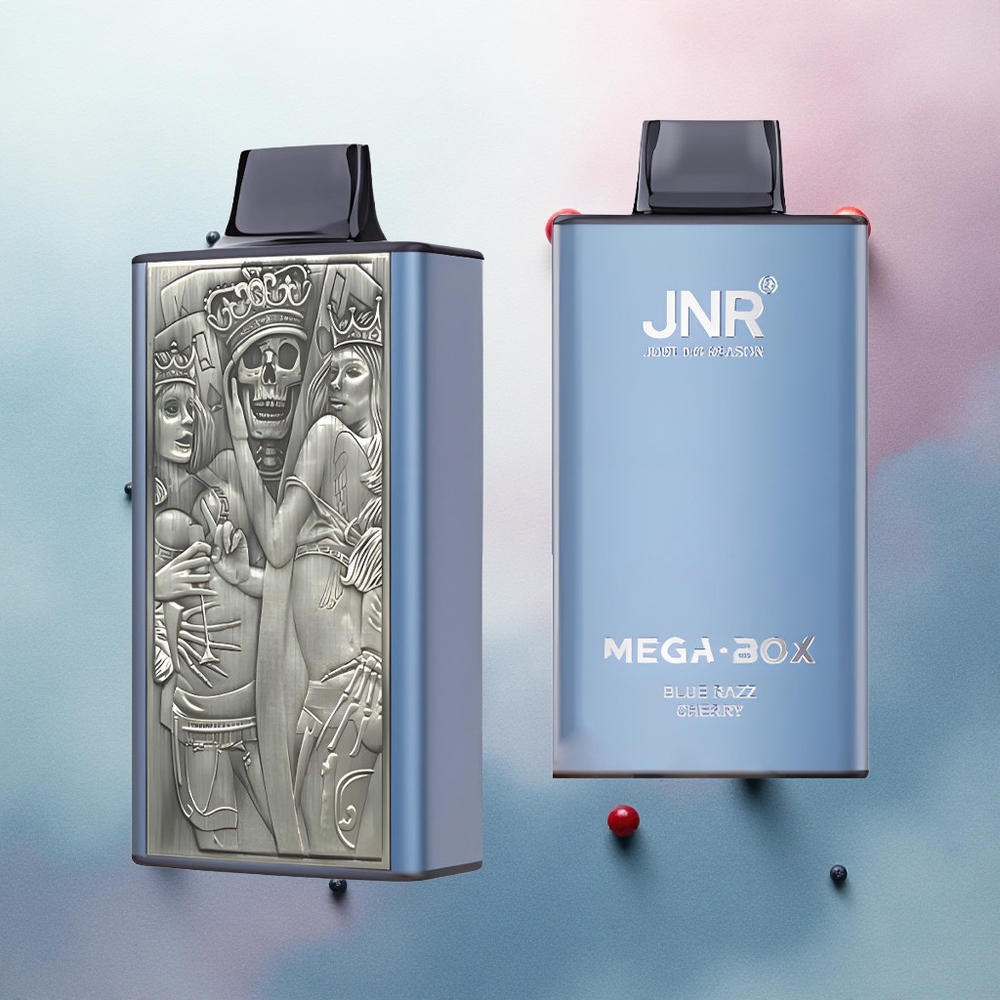 JNR Mega Box 25000 Blue Razz Cherry Dual Mesh 2% Nicotine 850mAh