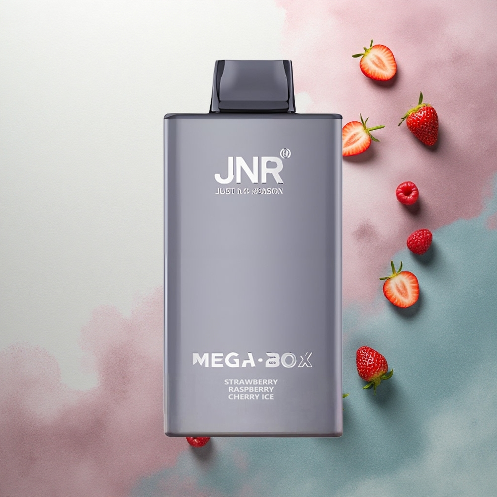 JNR Mega Box 25000 Strawberry Raspberry Cherry Ice 850mAh 30ml 2% Nicotine