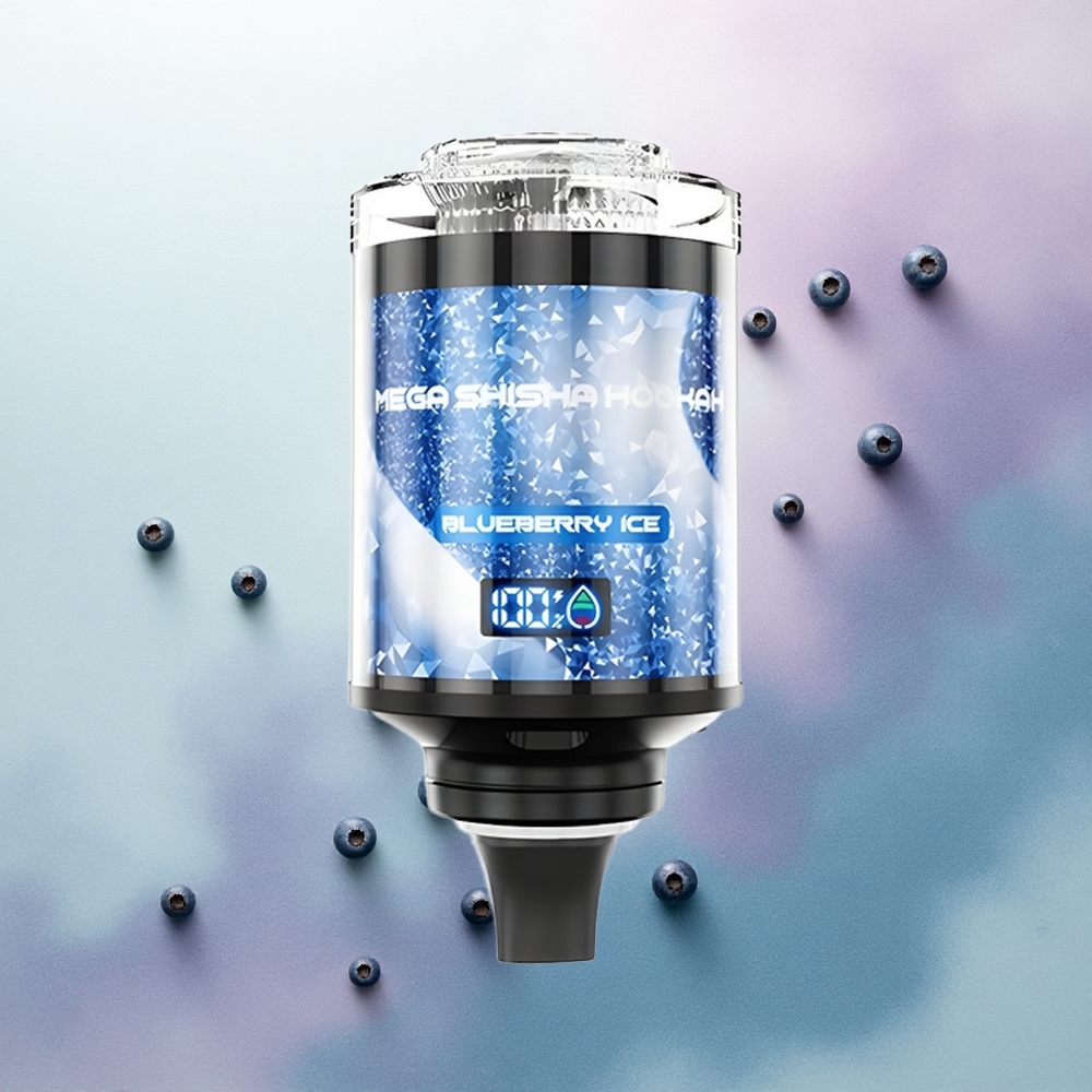 JNR Mega Shisha Hookah 100K Blueberry Ice 2200mAh 2% Nicotine