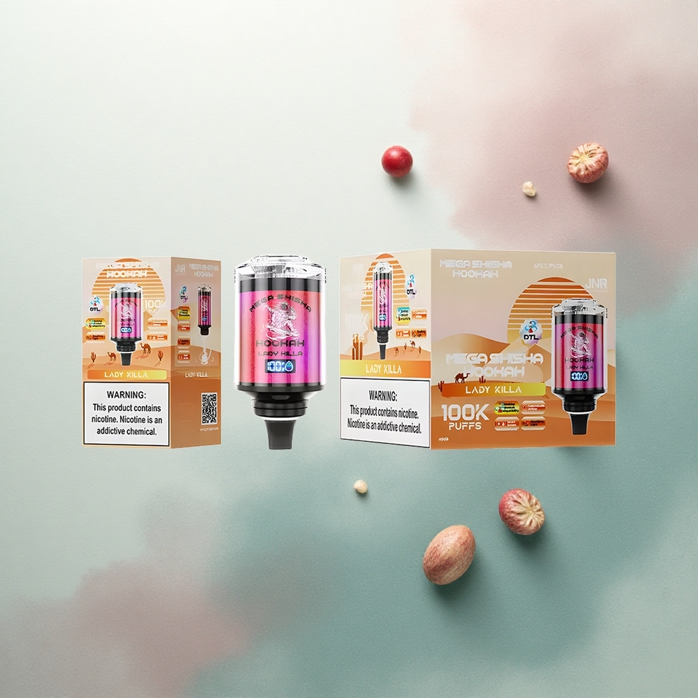 JNR Mega Shisha Hookah 100K Lady Killa 60ml 2200mAh 2% Nicotine