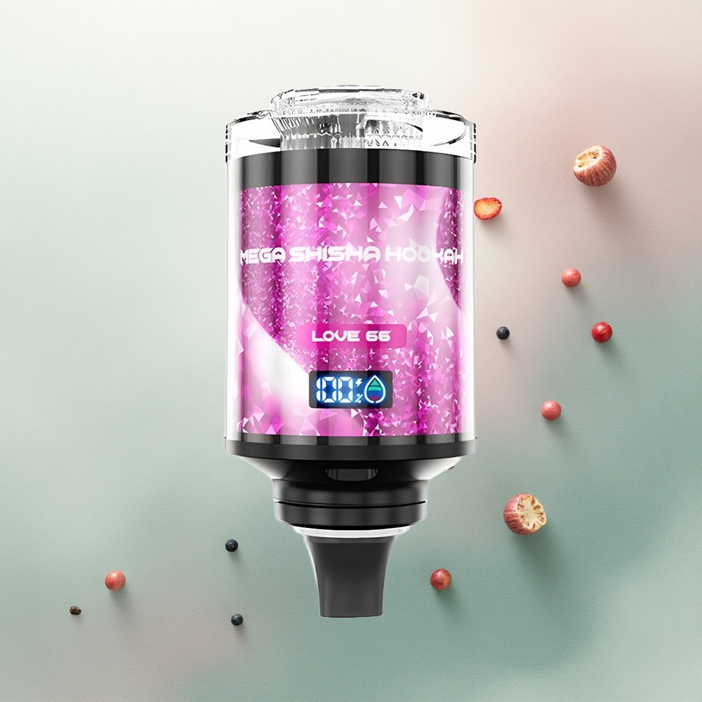 JNR Mega Shisha Hookah 100K Love 66 Type-C 2200mAh 2% Nicotine