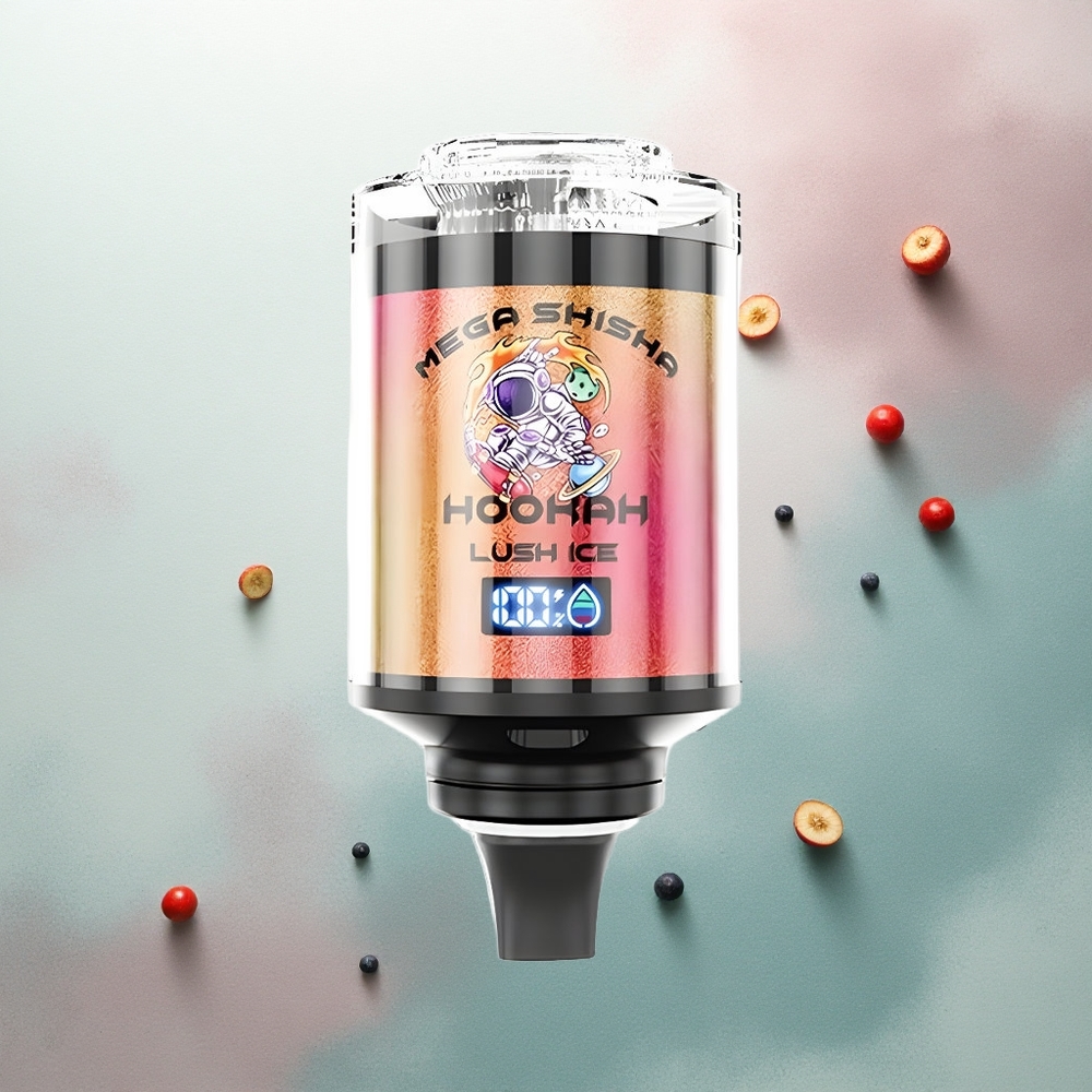 JNR Mega Shisha Hookah 100K Lush Ice 2200mAh 60ml Nicotine 2%