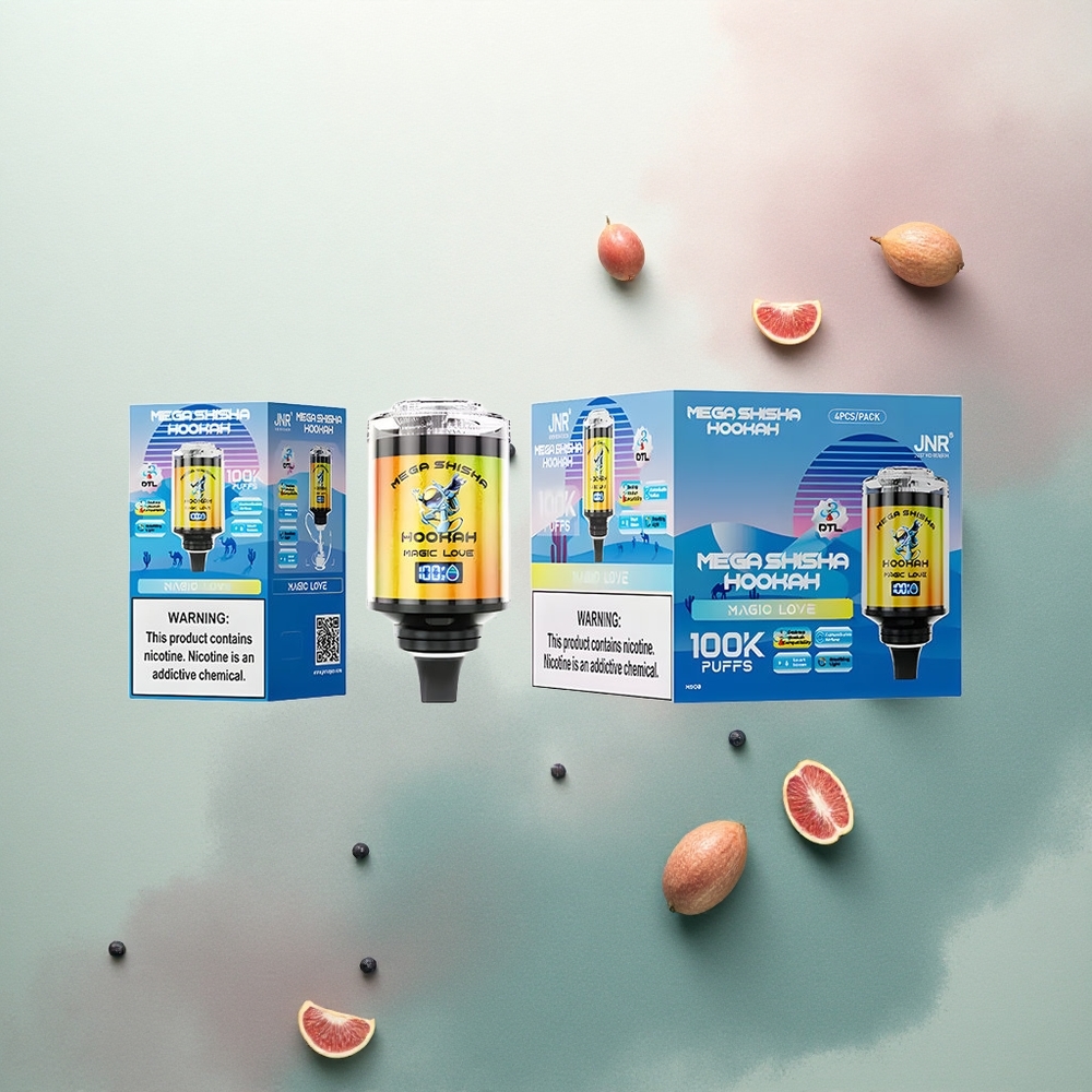 JNR Mega Shisha Hookah 100K Magic Love 2200mAh 60ml 2% Nicotine