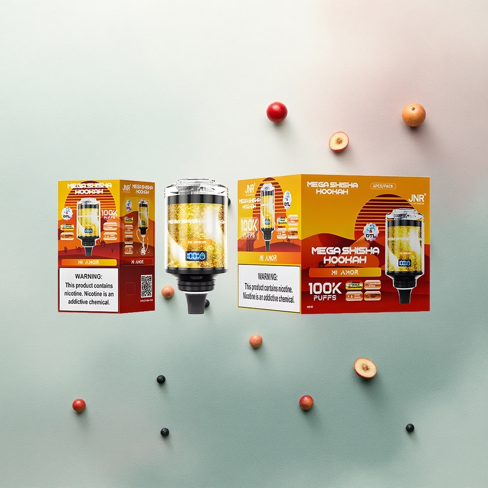JNR Mega Shisha Hookah 100K Mi Amor Light 2200mAh 60ml
