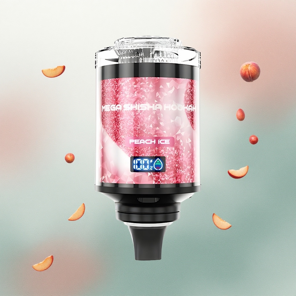 JNR Mega Shisha Hookah 100K Peach Ice 2200mAh 2% Nicotine