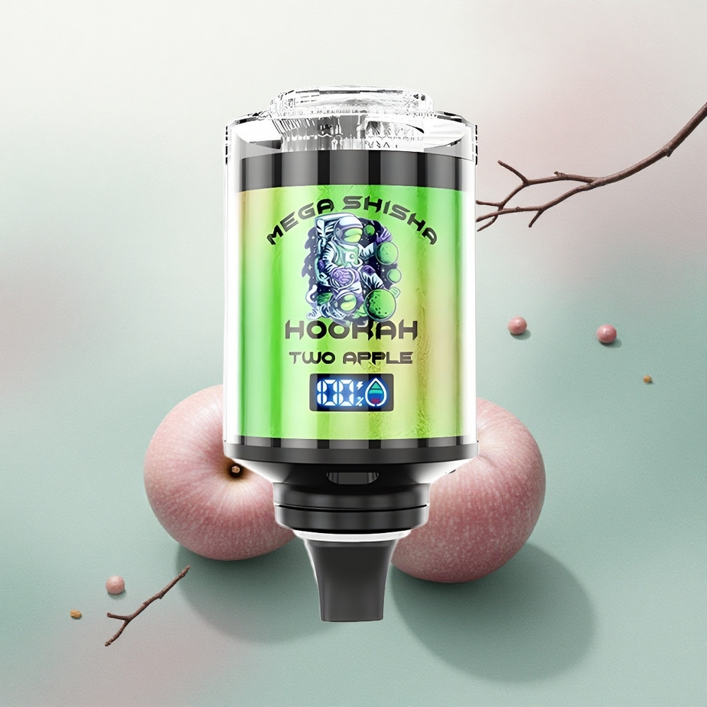 JNR Mega Shisha Hookah 100K Two Apple 60ml 2200mAh 2% Nicotine