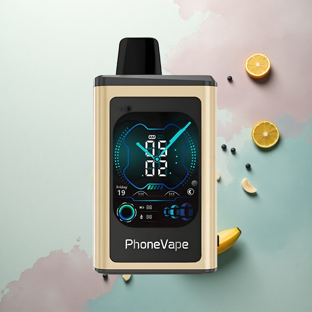 JNR PhoneVape 30000 Banana Ice 850mAh Type-C Rechargeable Adjustable Airflow