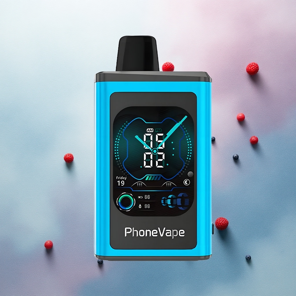 JNR PhoneVape 30000 Blue Razz Ice with 850mAh and 5% nicotine