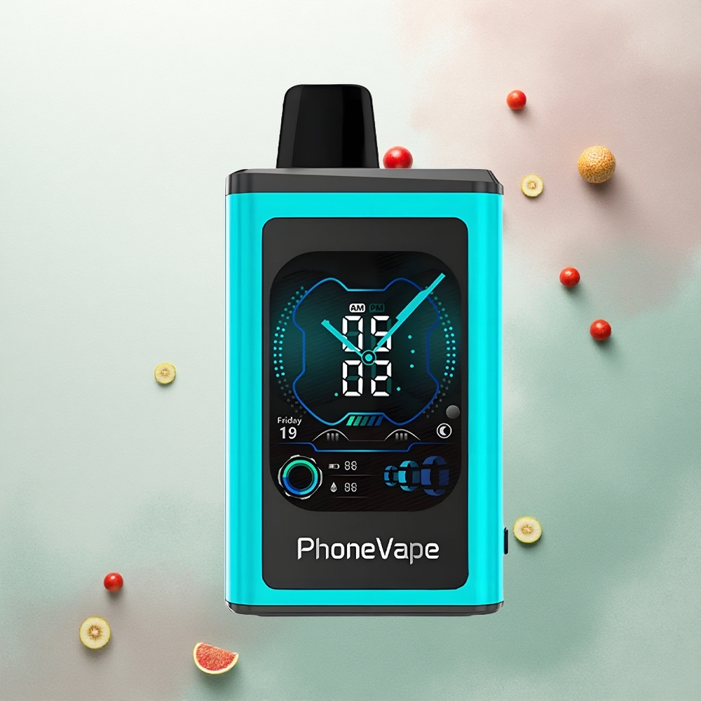 JNR PhoneVape 30000 Miami Mint 850mAh Adjustable Airflow Nicotine 2% 5%
