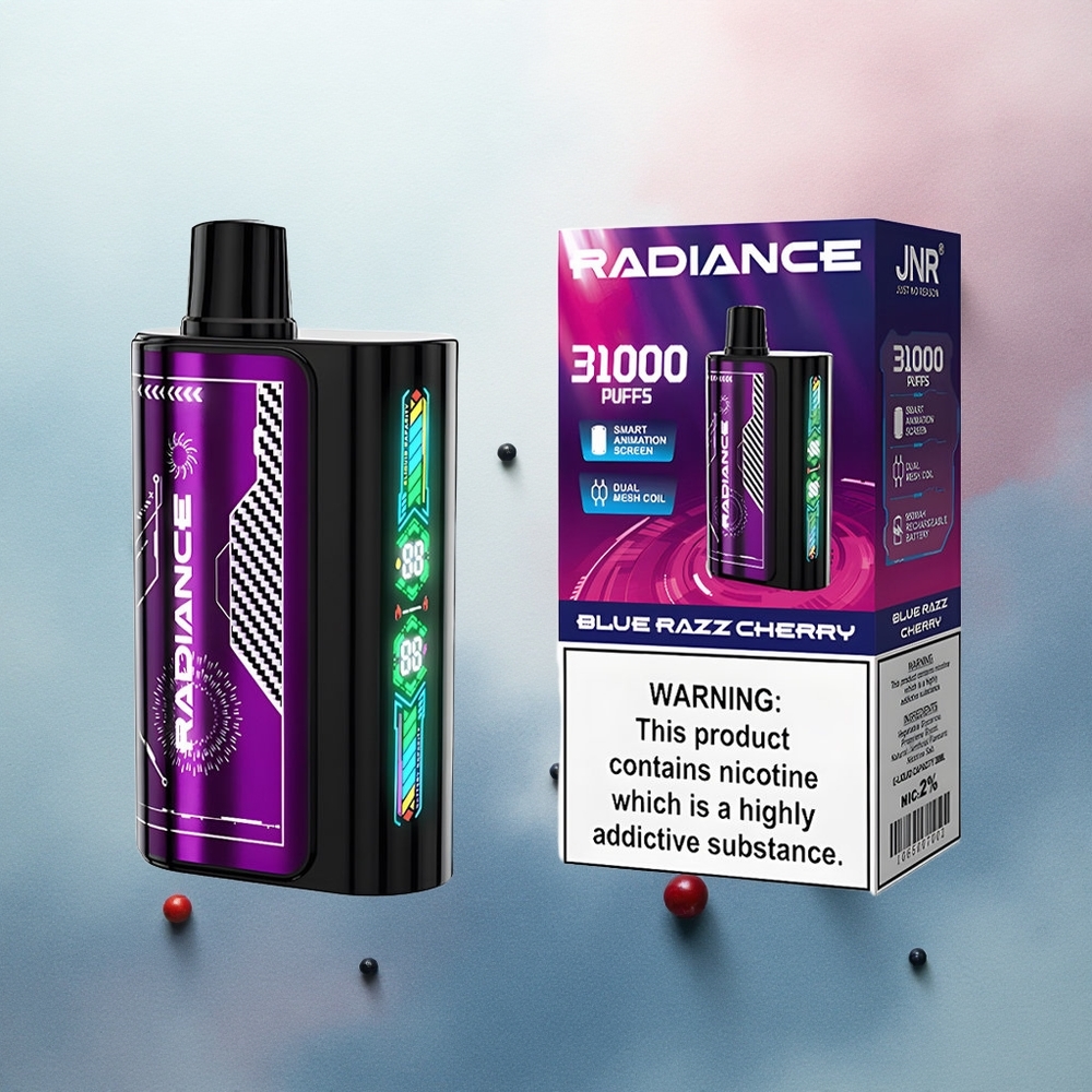 JNR Radiance 31000 Blue Razz Cherry Dual Mesh 950mAh 2% Nicotine