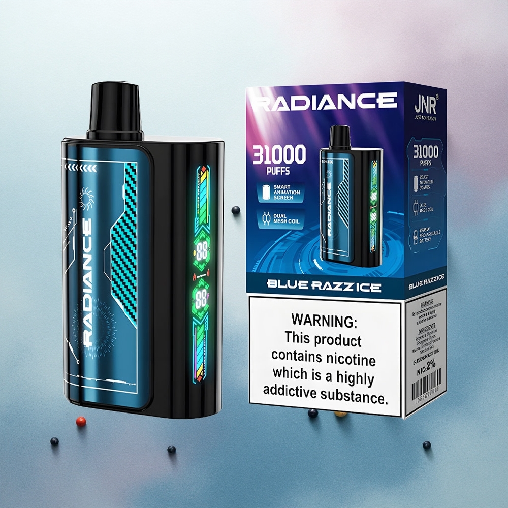 JNR Radiance 31000 Blue Razz Ice Dual Mesh 950mAh 2% Nicotine