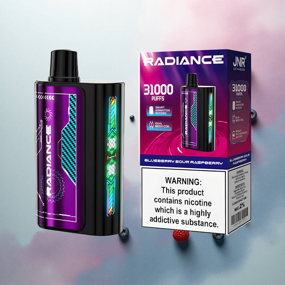 JNR Radiance 31000 Blueberry Sour Raspberry Dual Mesh 950mAh 2% Nicotine