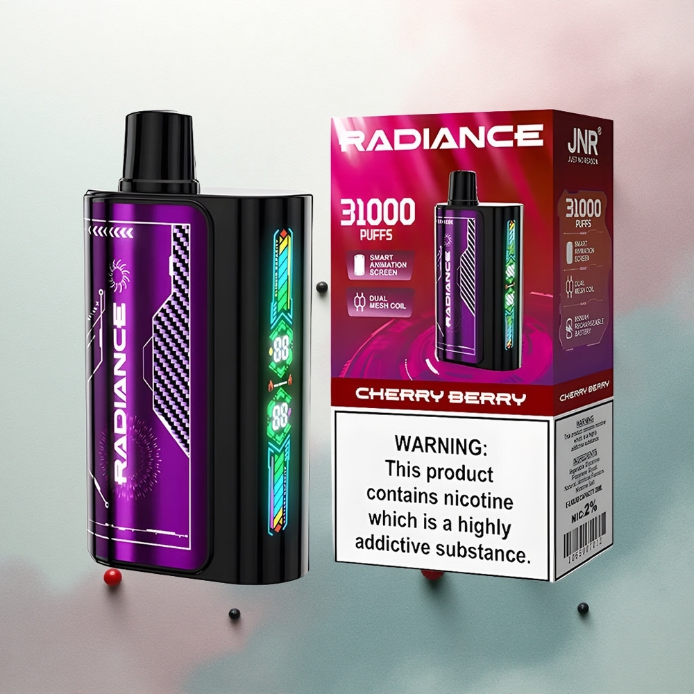 JNR Radiance 31000 Cherry Berry Radiance Dual Mesh 28ml 950mAh 2% Nicotine